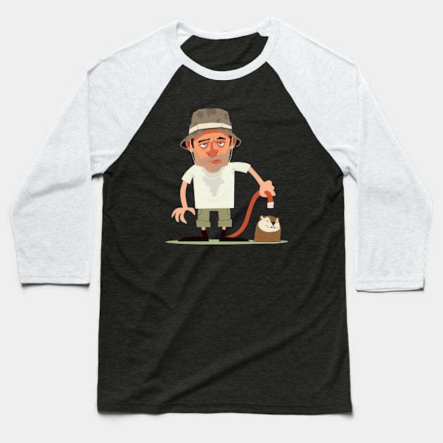 Carl Spackler Caddyshack Art Baseball T-Shirt by Ahana Hilenz